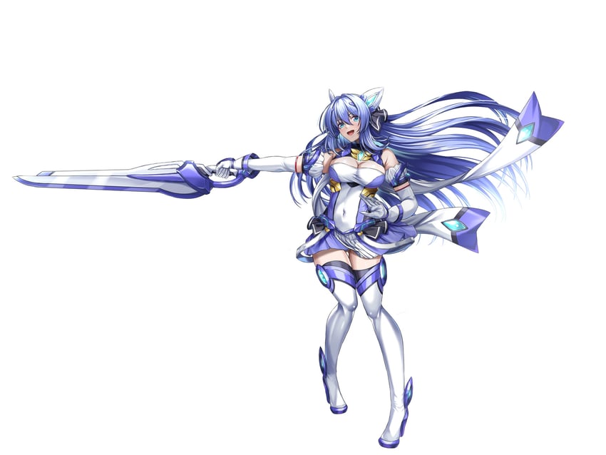 katsuragi marina and exs-tia (kouyoku senki exs-tia and 1 more) drawn by kozu_rokuta