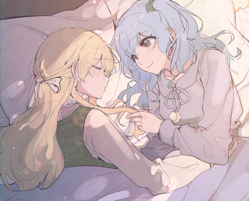 matsubara kanon and shirasagi chisato (bang dream!) drawn by kyudoli