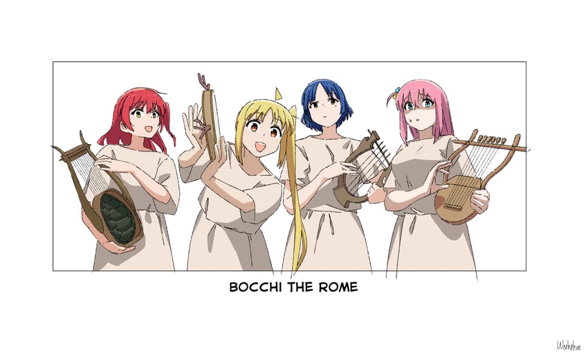 gotoh hitori, kita ikuyo, ijichi nijika, and yamada ryo (bocchi the rock!) drawn by weebsteve