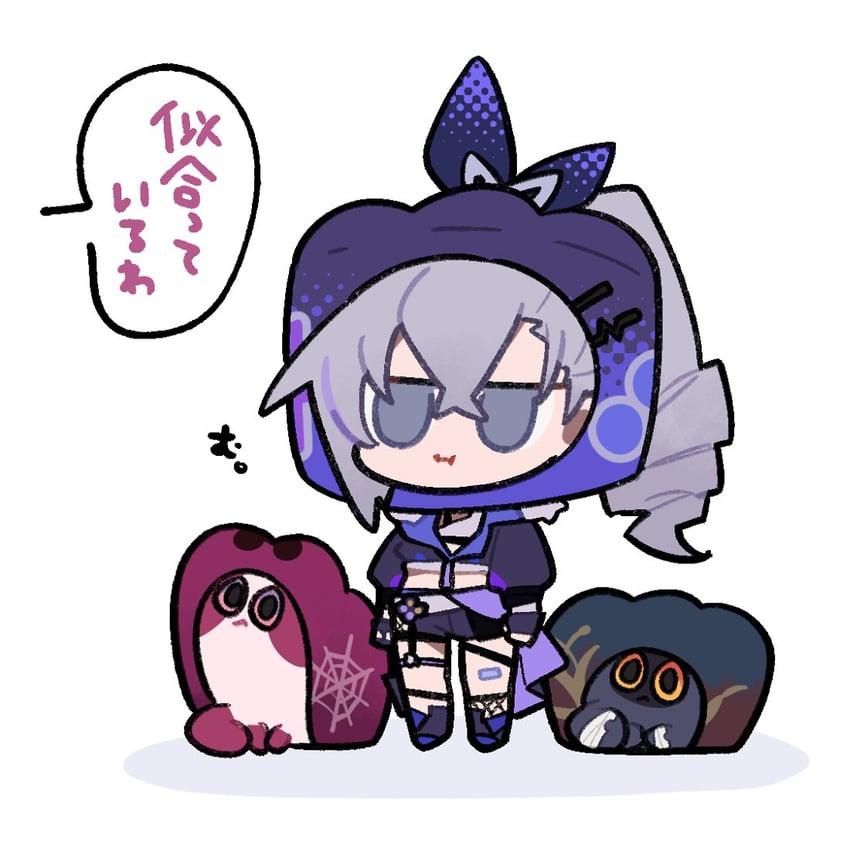 kafka, silver wolf, and blade (honkai and 1 more) drawn by shigetake_(buroira)