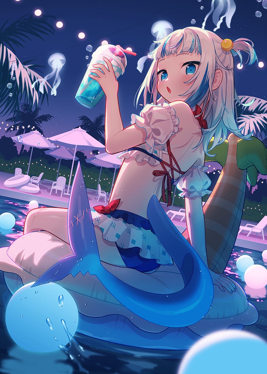 gawr gura (hololive and 3 more) drawn by uchako