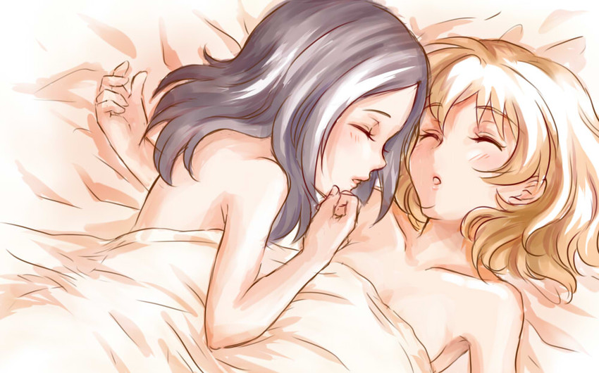 higashi setsuna and momozono love (precure and 1 more) drawn by uno_(uso)