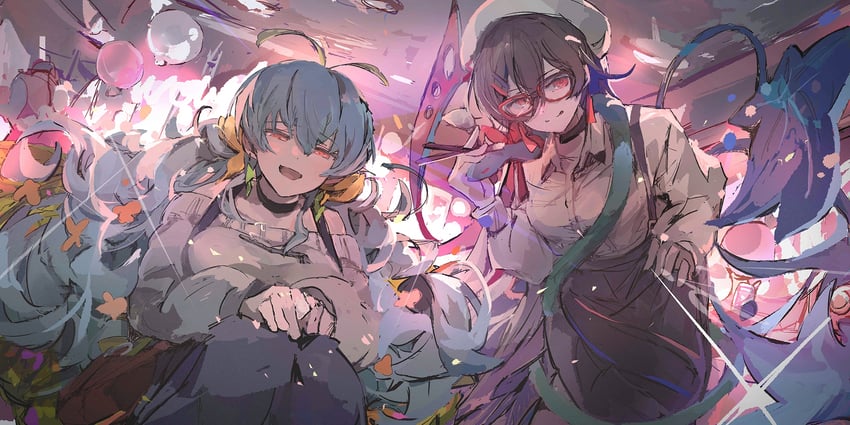 houjuu nue and eternity larva (touhou and 1 more) drawn by aiamu_iamu