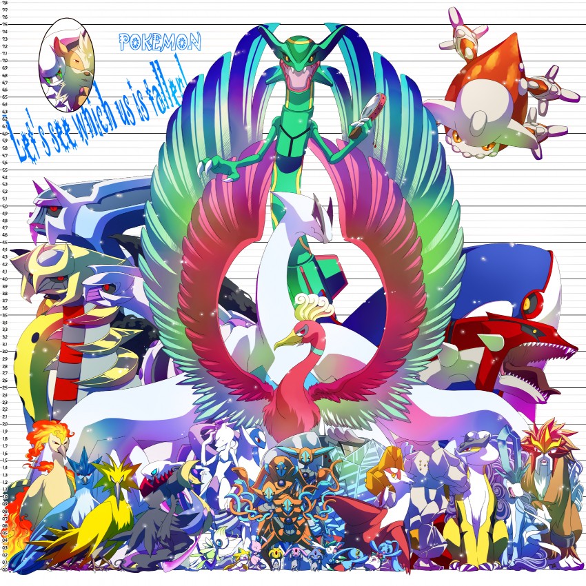 jirachi, mew, latias, mewtwo, latios, and 31 more (pokemon and 1 more) drawn by akezu