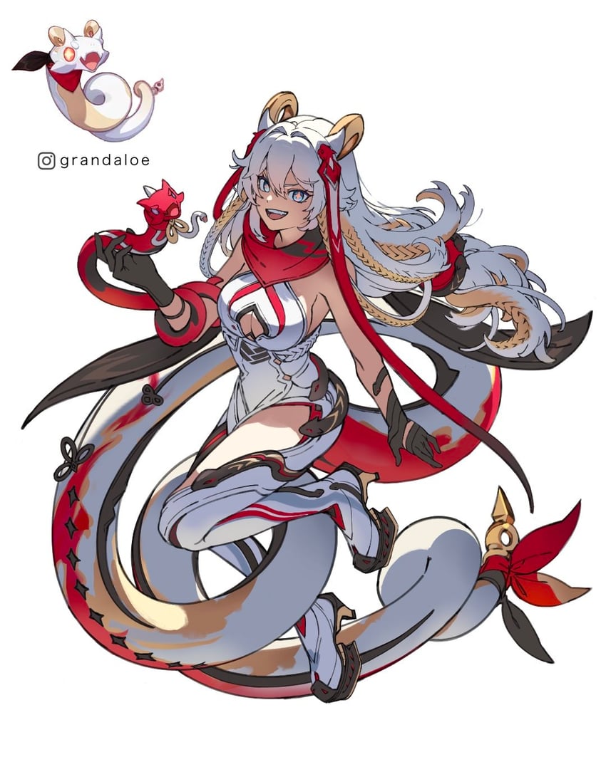 rice cake (honkai and 1 more) drawn by grandaloe
