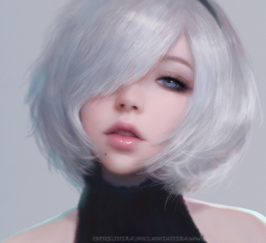 2b (nier and 1 more) drawn by ruoxin_zhang
