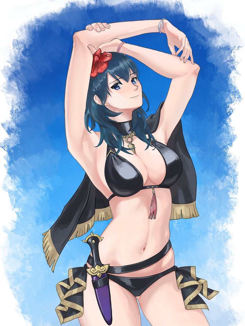 female byleth (fire emblem and 2 more) drawn by marukubi9595
