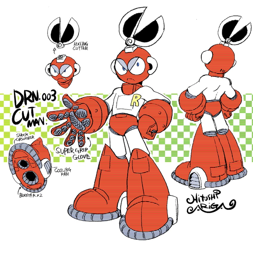 cut man (mega man and 2 more) drawn by ariga_hitoshi