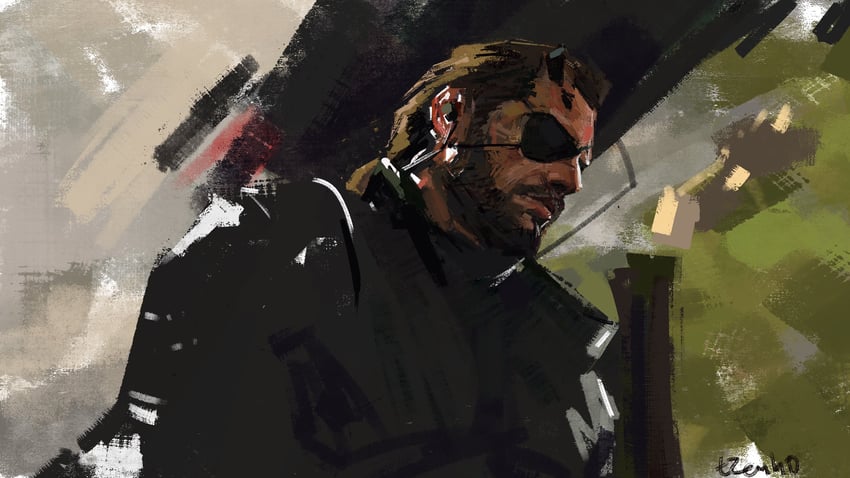 venom snake (metal gear and 1 more) drawn by jay0ni