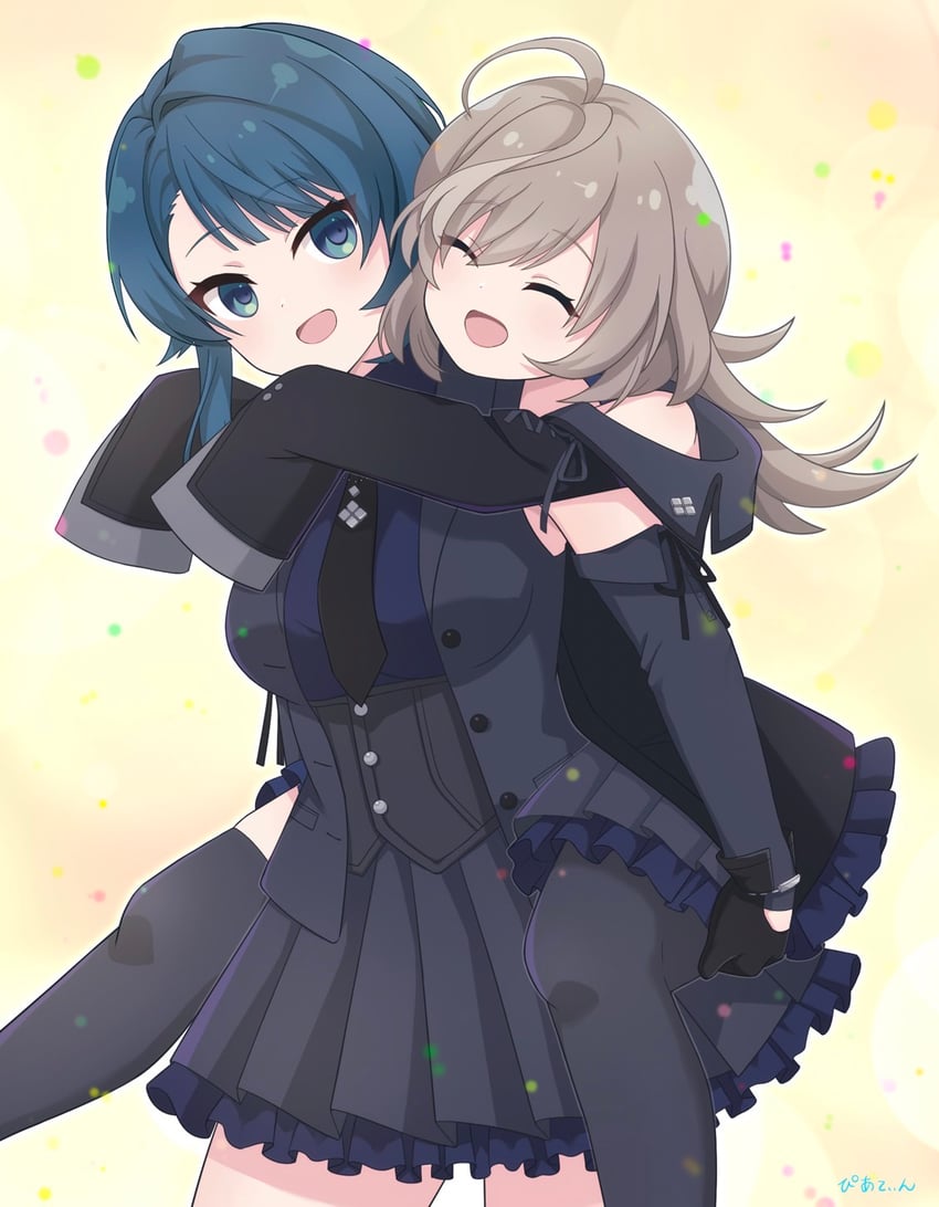 aizawa kazuha and sasaki ran (assault lily) drawn by piatin
