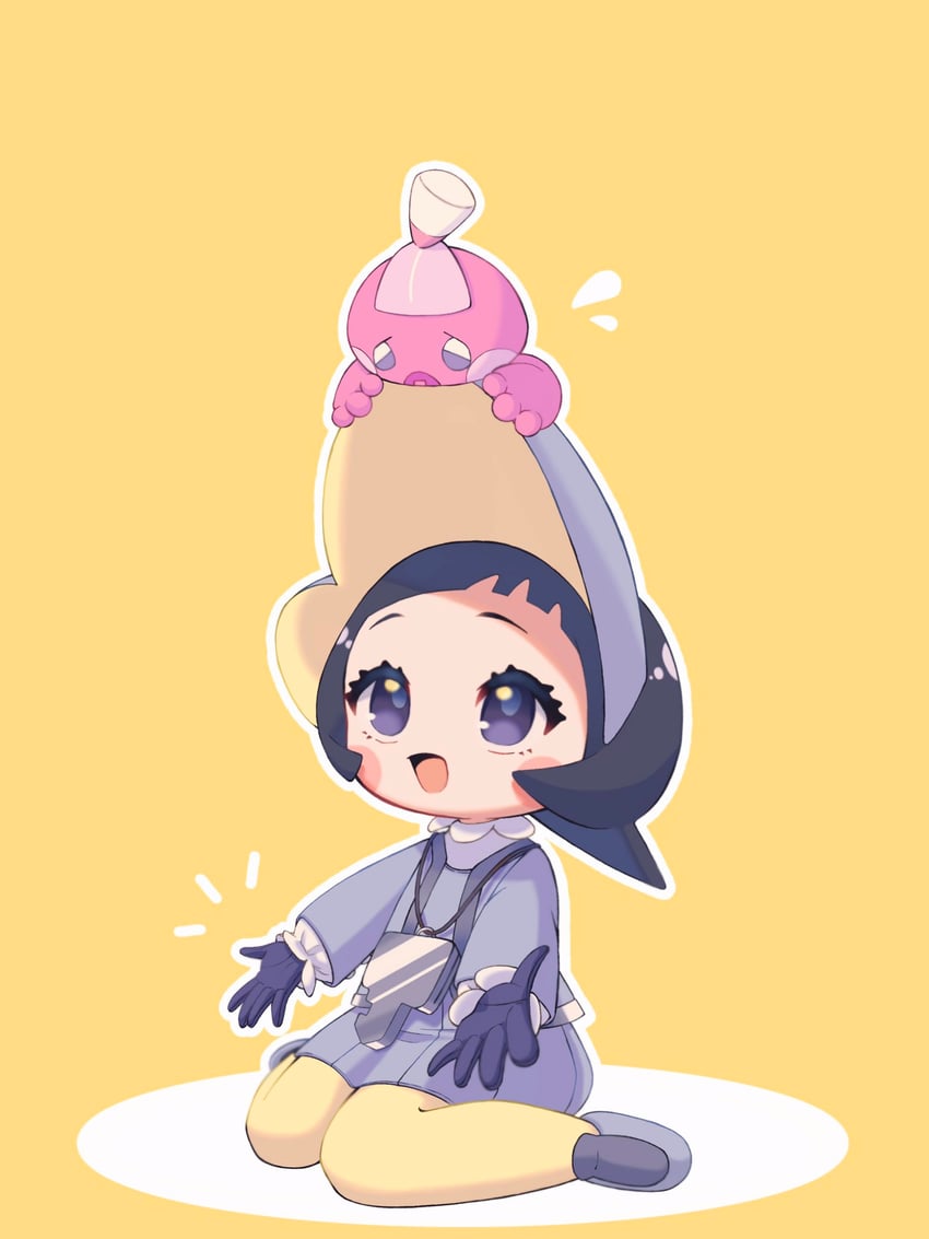 poppy and tinkatink (pokemon and 1 more) drawn by noi_(noi_pk27)
