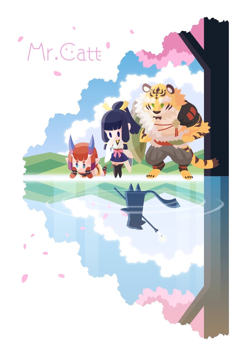 taketora, sara, and shigure (yasha legends of the demon blade)