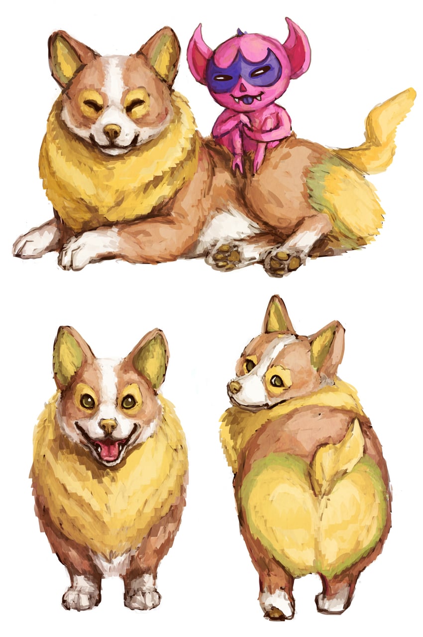 yamper and impidimp (pokemon) drawn by ommanyte
