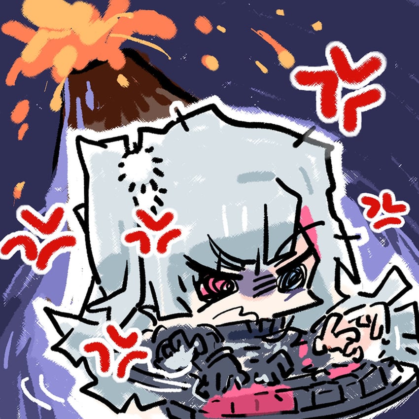 mdr and kuro (girls' frontline and 1 more) drawn by cui_pi_zha_xia_qiu