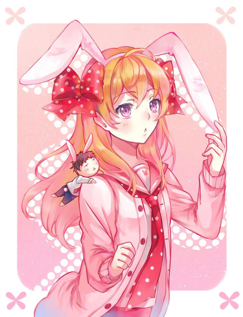 sakura chiyo and nozaki umetarou (gekkan shoujo nozaki-kun) drawn by ekita_kuro