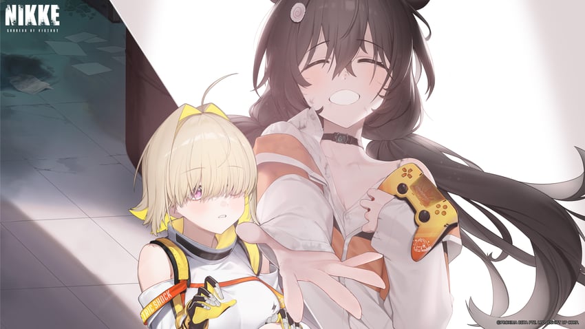 elegg and trony (goddess of victory: nikke) drawn by jam_(nandade)