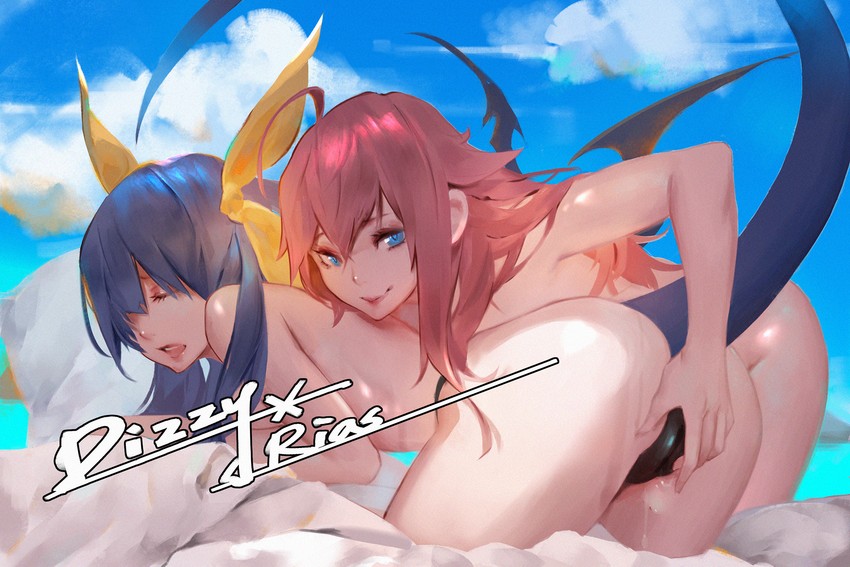 dizzy and rias gremory (guilty gear and 1 more) drawn by hu_dako