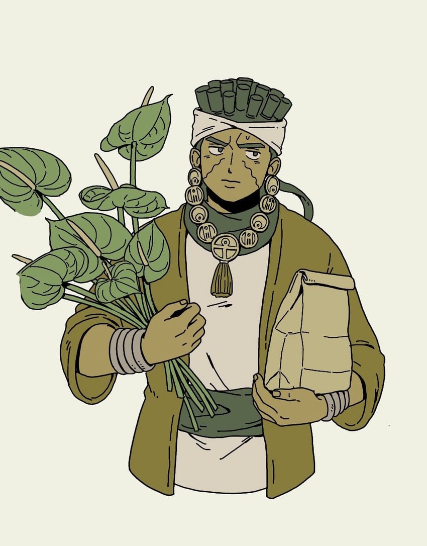 mohammed avdol (jojo no kimyou na bouken and 1 more) drawn by 23011620x