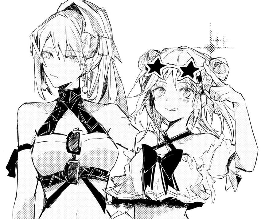 alina gray and misono karin (mahou shoujo madoka magica and 1 more) drawn by kyomukyomu_teyun