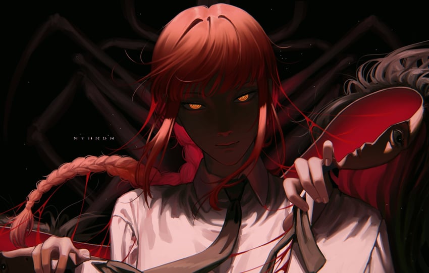makima, princi, and darkness devil (chainsaw man) drawn by nthndn
