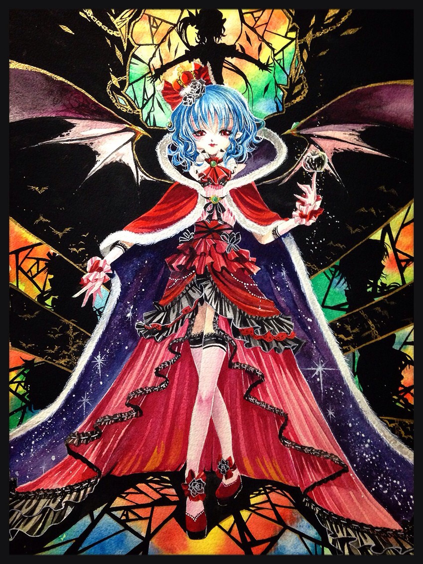 remilia scarlet, flandre scarlet, izayoi sakuya, patchouli knowledge, hong meiling, and 1 more (touhou) drawn by chirarizushi