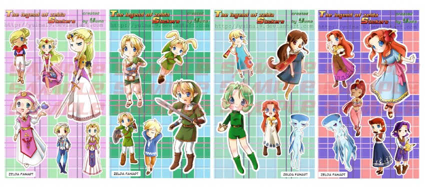 link, princess zelda, toon link, young link, sheik, and 12 more (the legend of zelda and 5 more) drawn by yuina_kla