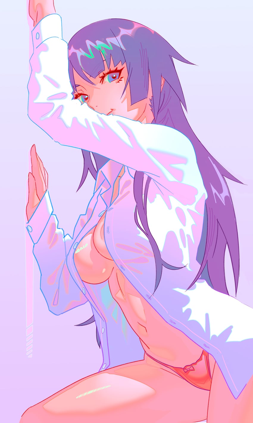 senjougahara hitagi (monogatari and 1 more) drawn by rapa_rachi