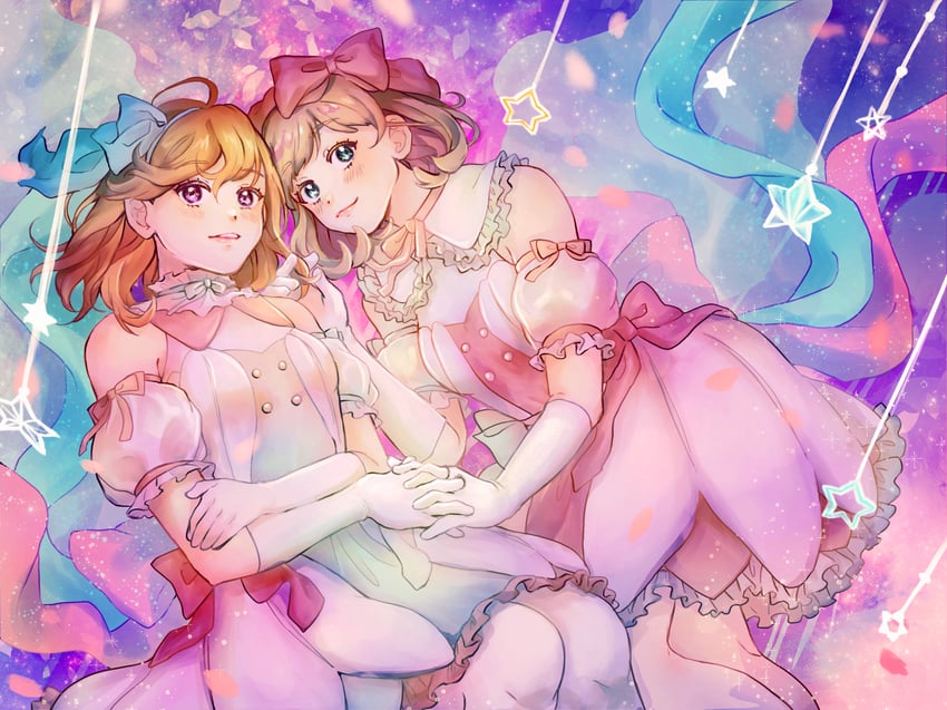 shibuya kanon and tang keke (love live! and 1 more) drawn by tsubaki_no_shioyaki