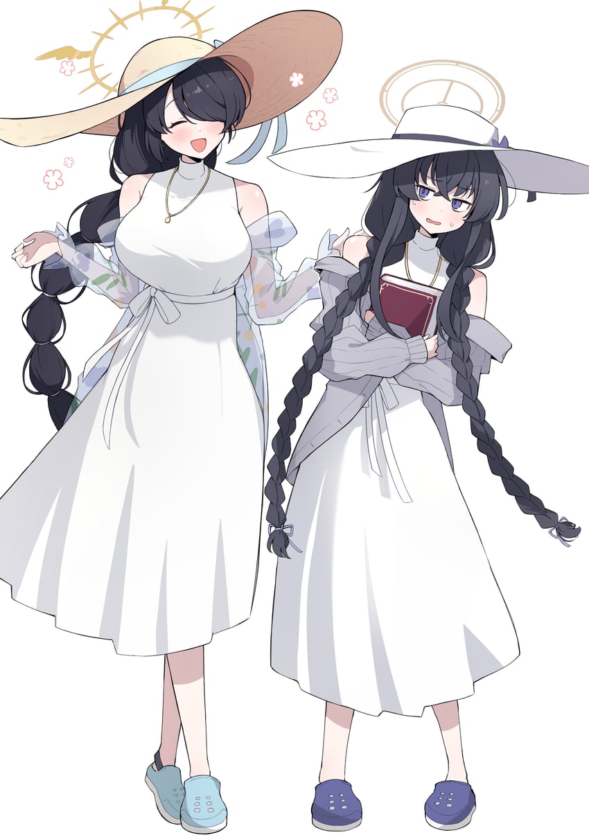 ui and hinata (blue archive) drawn by ousaka_(buppa_man)