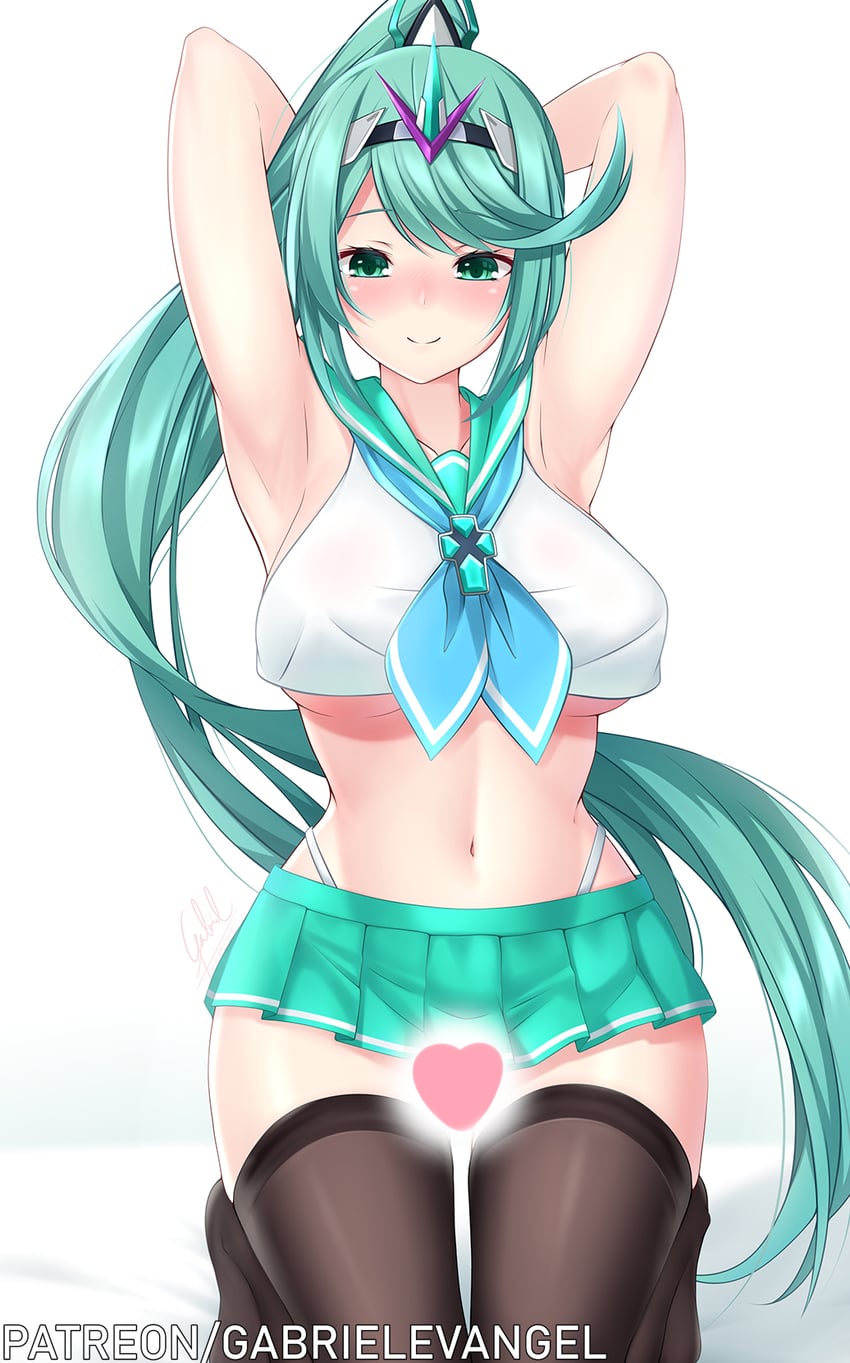 pneuma (xenoblade chronicles and 1 more) drawn by gabriel_evangel