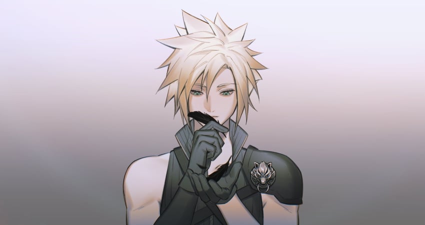 cloud strife (final fantasy and 1 more) drawn by hao_xiang_yishui_bu_xing