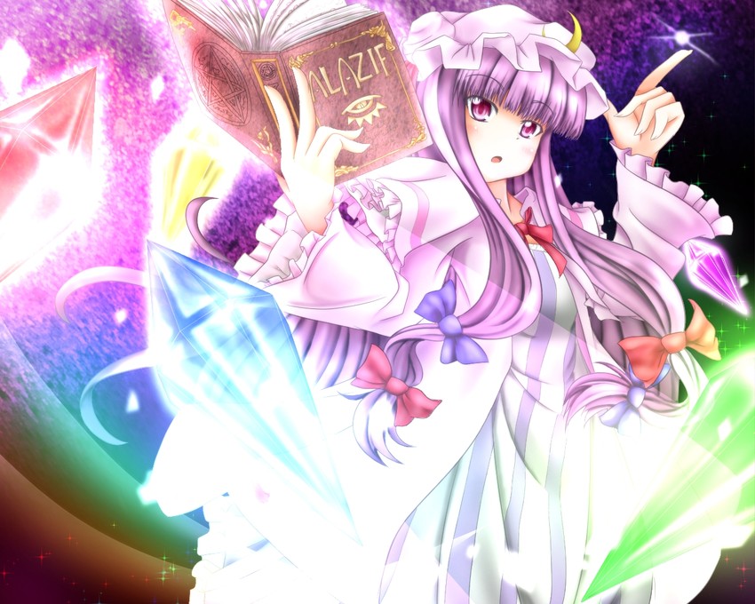 patchouli knowledge (touhou) drawn by nyannyanyan