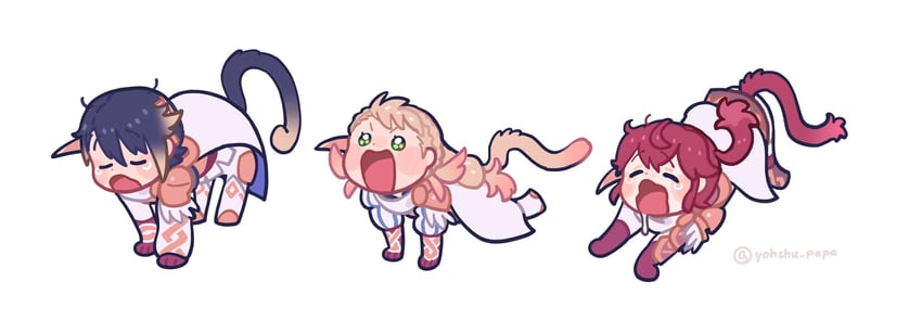 anna, sharena, and alfonse (fire emblem and 1 more) drawn by mushi_rags