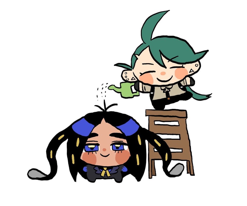 rika and geeta (pokemon and 1 more) drawn by kyathiemon