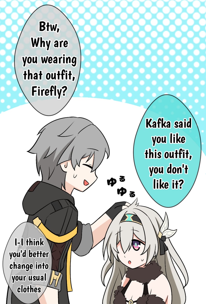 mash kyrielight, trailblazer, firefly, and caelus (fate and 3 more) drawn by kulojawa