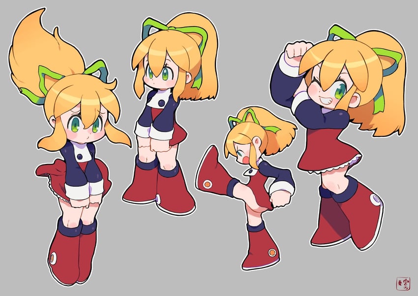 roll (mega man and 1 more) drawn by miyata_(lhr)