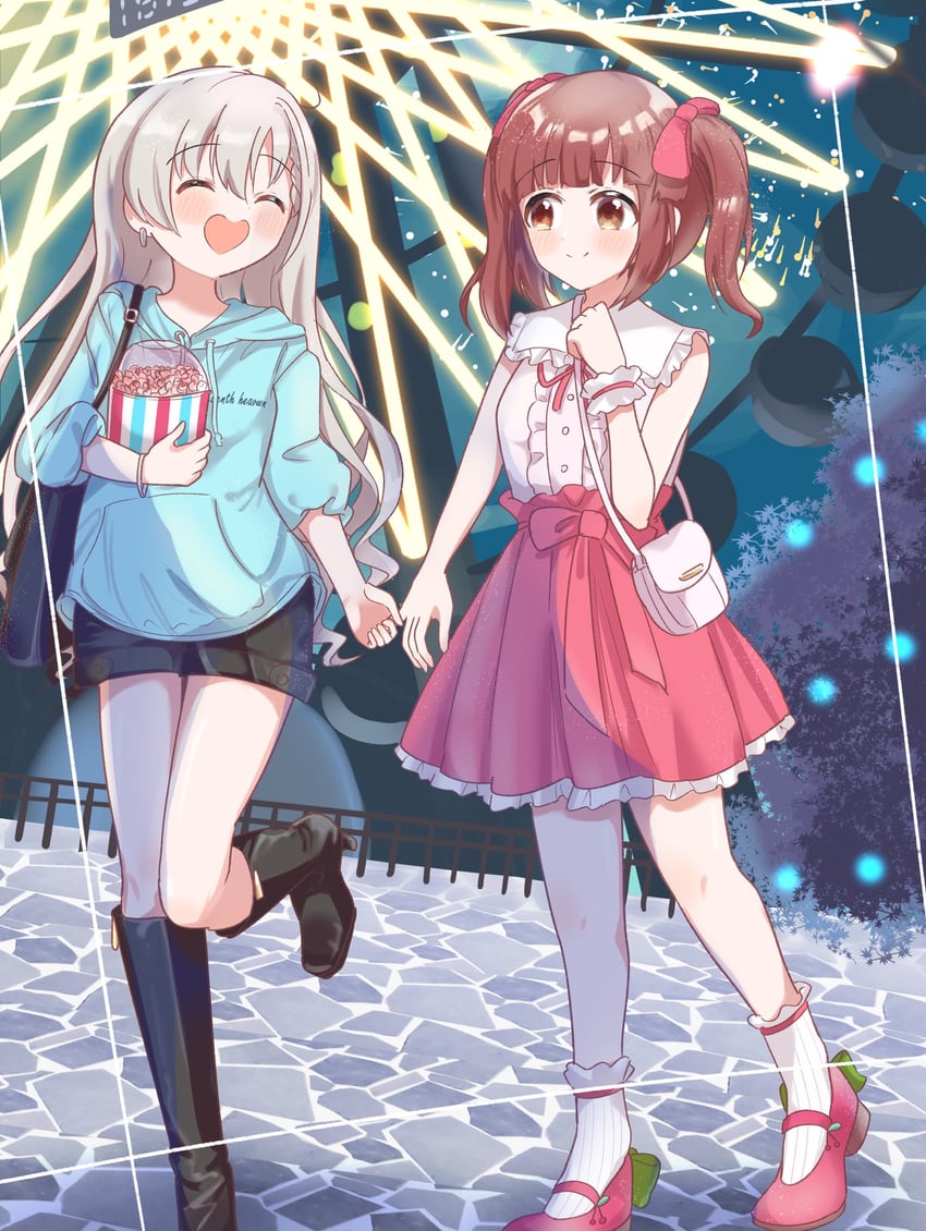 hisakawa hayate and ogata chieri (idolmaster and 2 more) drawn by matudaio