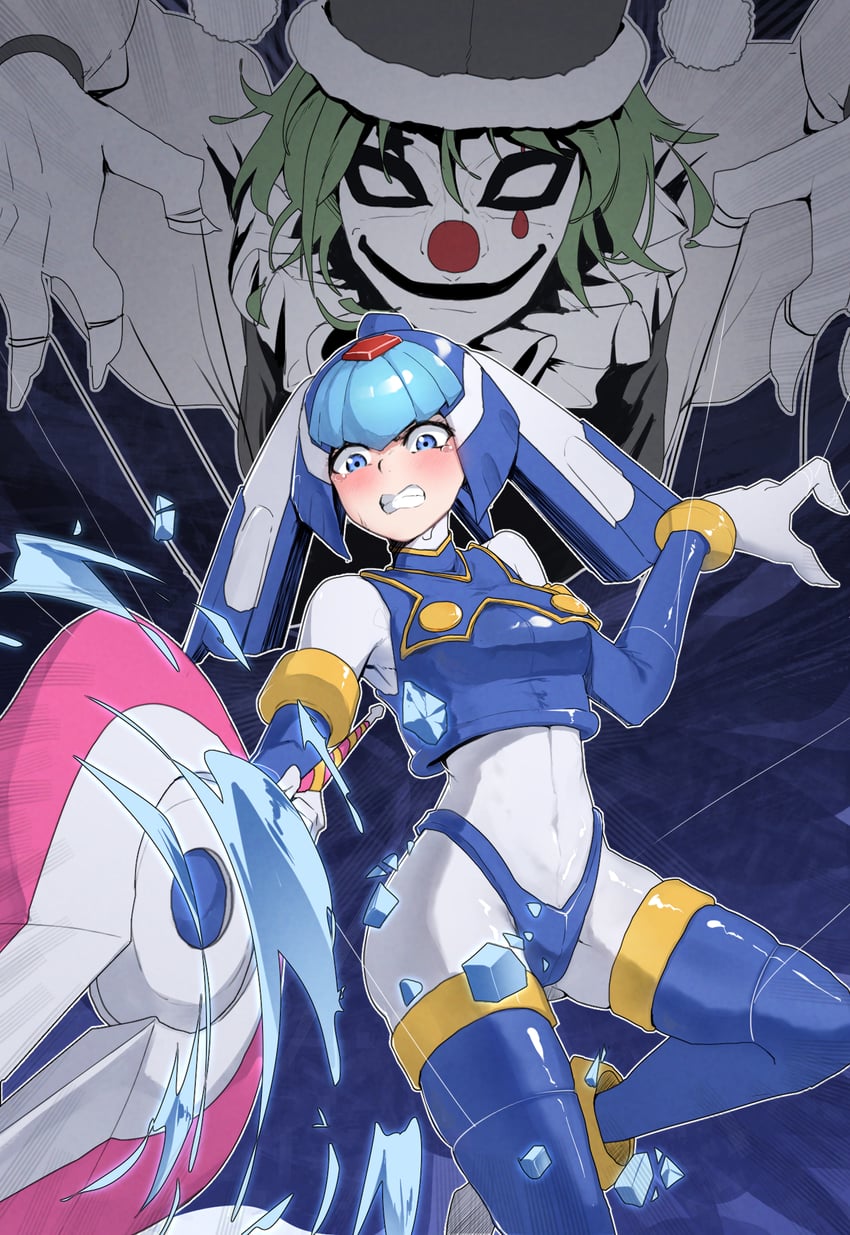 fairy leviathan (mega man and 1 more) drawn by thomas_(aoakumasan)