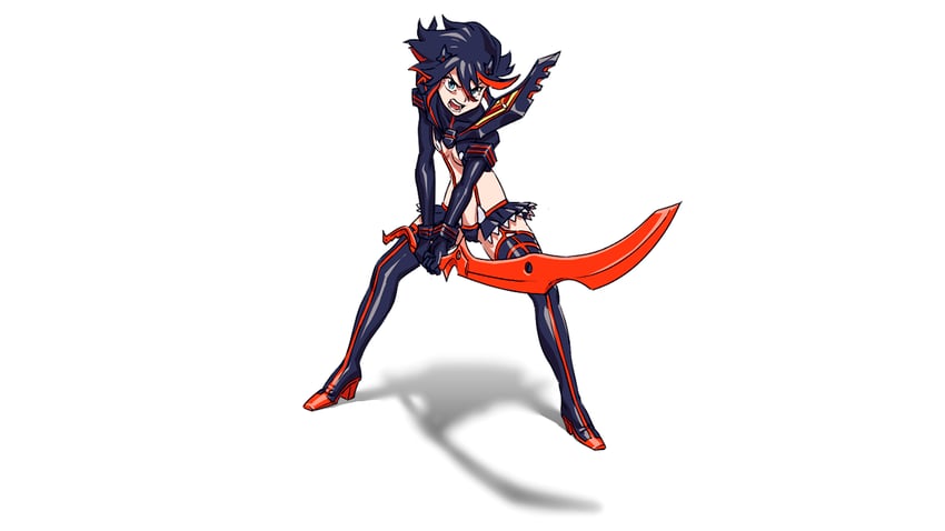 matoi ryuuko and senketsu (kill la kill and 1 more) drawn by emiladylbekuulu