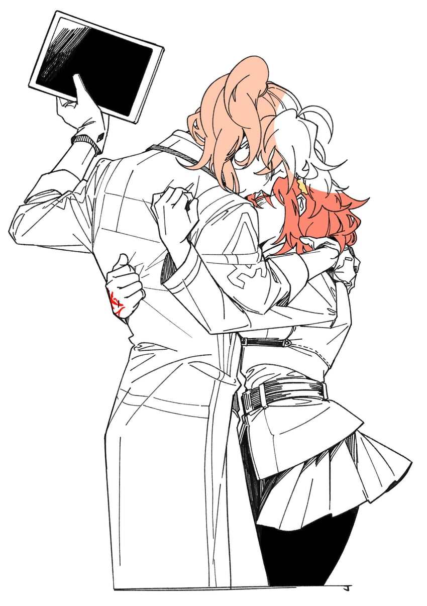 fujimaru ritsuka and romani archaman (fate and 1 more) drawn by j_(fgj110101)