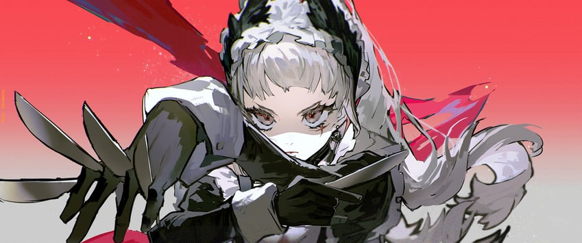 irene (arknights and 1 more) drawn by nano_(c175311)