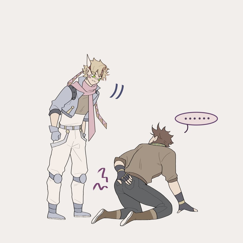joseph joestar and caesar anthonio zeppeli (jojo no kimyou na bouken and 1 more) drawn by jo_jun