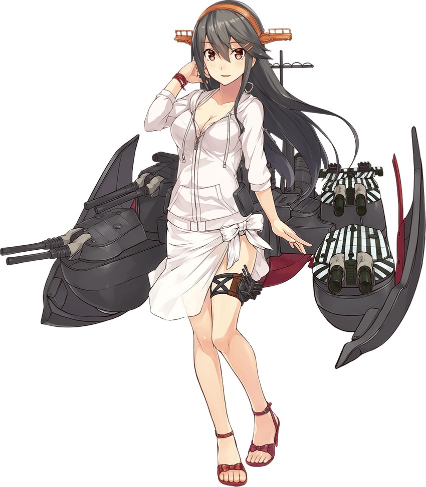 haruna kai ni and haruna (kantai collection) drawn by konishi_(koconatu)