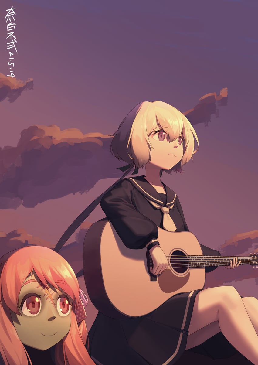 konno junko and minamoto sakura (zombie land saga) drawn by buernia