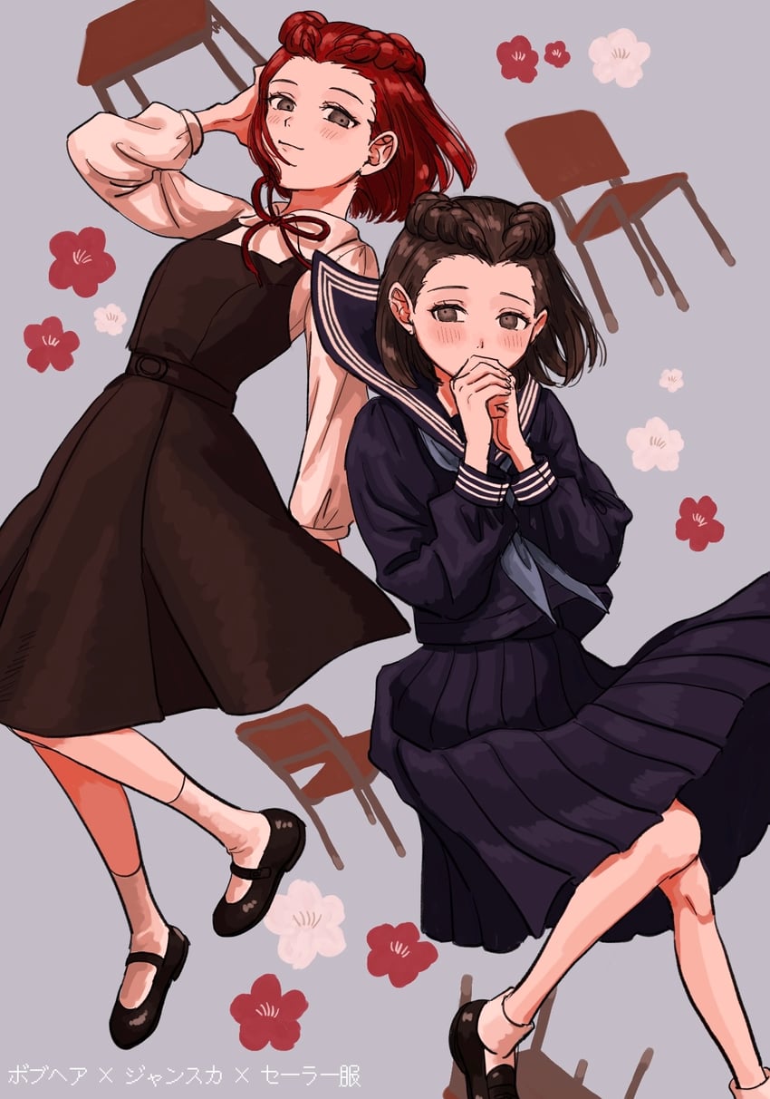 dahlia hawthorne and iris (ace attorney and 1 more) drawn by renshu_usodayo