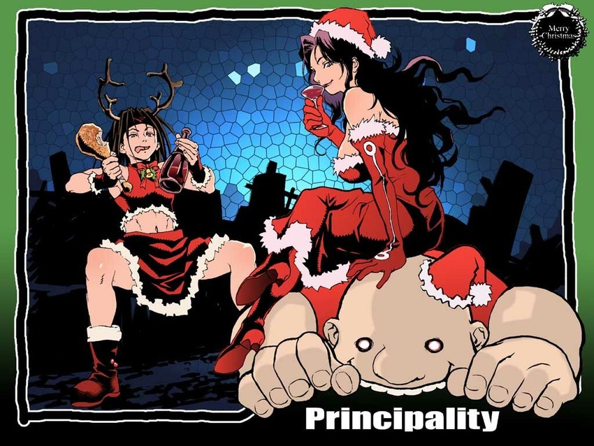 lust, envy, and gluttony (fullmetal alchemist) drawn by kishizuka_kenji
