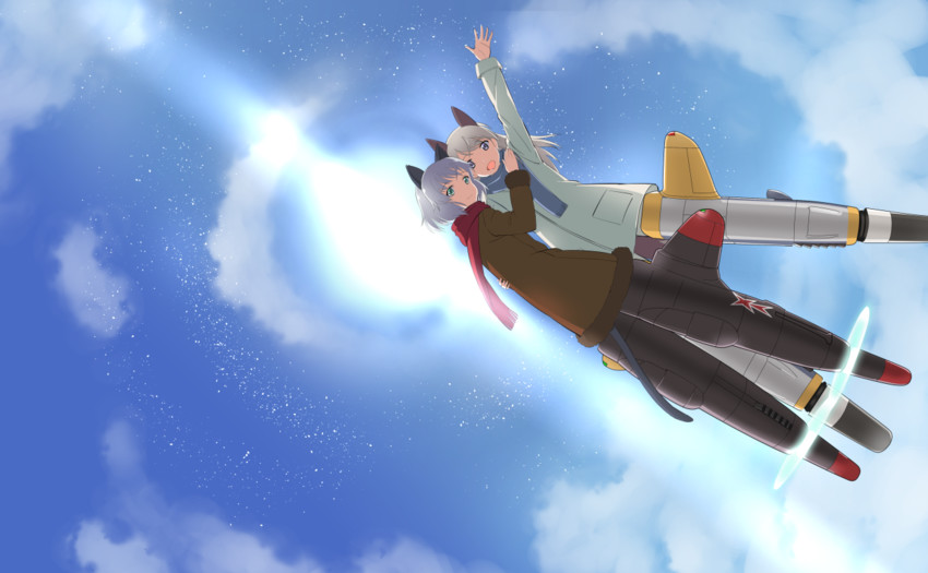 sanya v. litvyak and eila ilmatar juutilainen (world witches series and 1 more) drawn by kaneko_(novram58)
