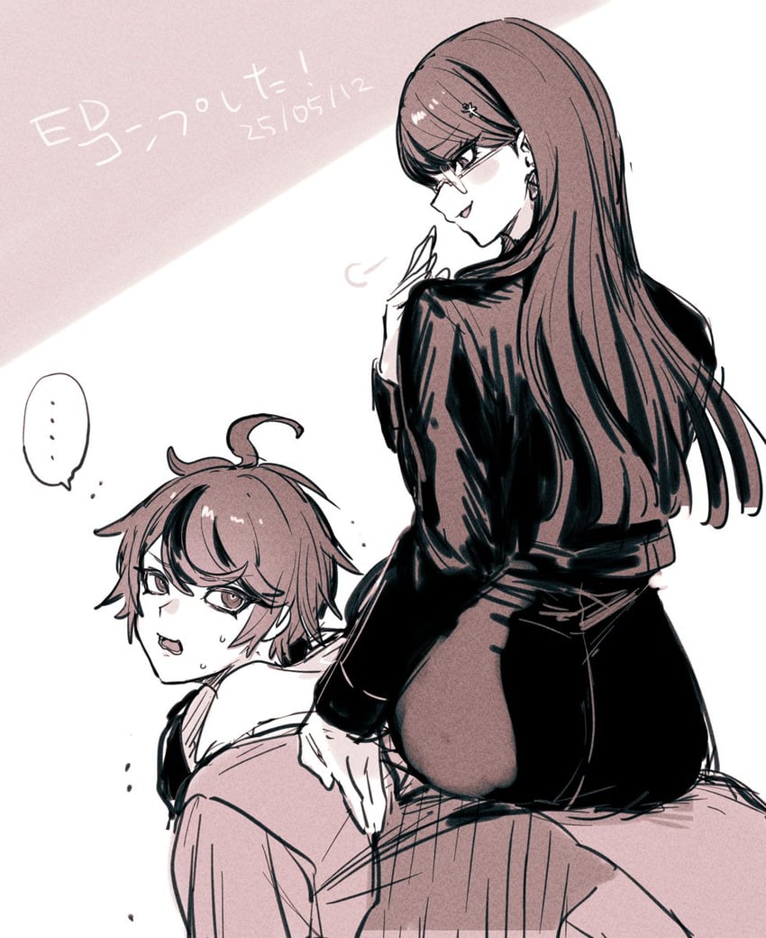 sumino takumi and shizuhara hiruko (the hundred line -last defense academy-) drawn by zuzuko