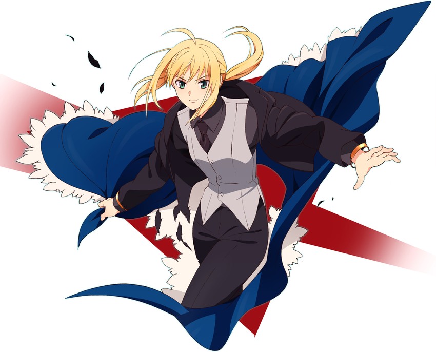 artoria pendragon and saber (fate and 1 more) drawn by umishima_senbon