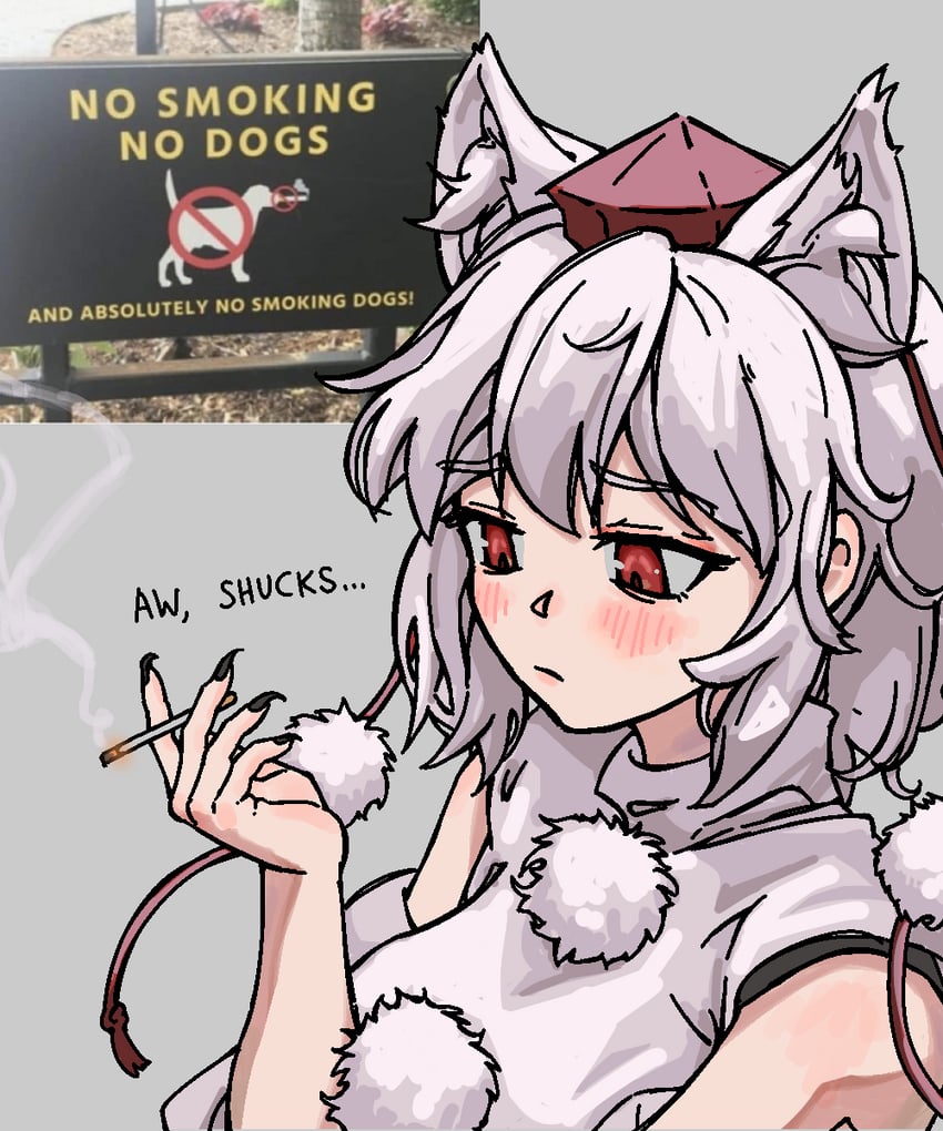 inubashiri momiji (touhou) drawn by stirfriedspam